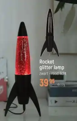 Freetime Rocket Glitter Lamp aanbieding