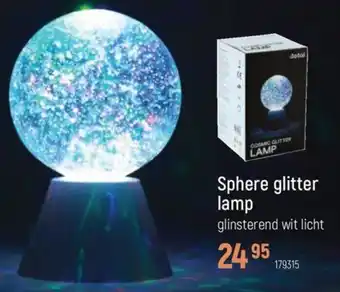 Freetime Sphere glitter lamp aanbieding