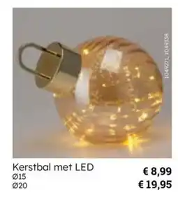 Multi bazar Kerstbal met LED aanbieding