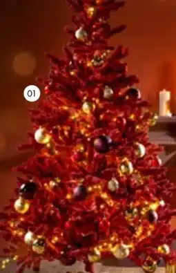 Multi bazar Kerstboom burgundy aanbieding