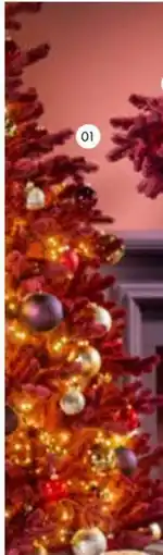 Multi bazar Kerstboom burgundy aanbieding