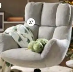 Multi bazar Draaifauteuil Modesta stof Art beige aanbieding