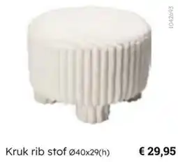 Multi bazar Kruk rib stof aanbieding