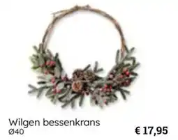 Multi bazar Wilgen bessenkrans aanbieding