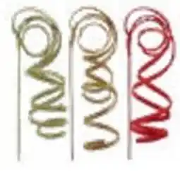 Multi bazar Glittersteker goud, groen en rood aanbieding