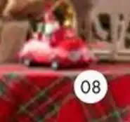 Multi bazar Kerstman auto met LED aanbieding