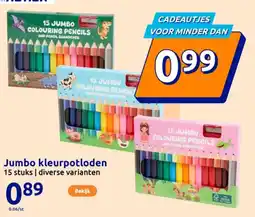 Action Jumbo kleurpotloden aanbieding