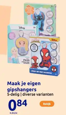 Action Maak je eigen gipshangers aanbieding