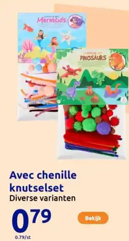 Action Avec chenille knutselset aanbieding