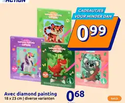 Action Avec diamond painting aanbieding