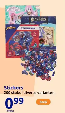 Action Stickers aanbieding