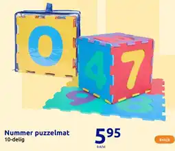 Action Nummer puzzelmat aanbieding