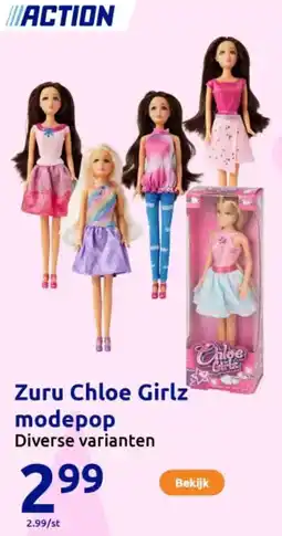 Action Zuru Chloe Girlz modepop aanbieding