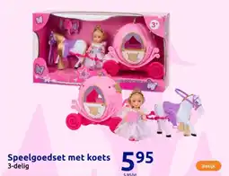 Action Speelgoedset met koets aanbieding