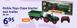 Action Dickie Toys Claas tractor met trailer aanbieding
