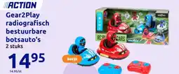 Action Gear2Play radiografisch bestuurbare botsauto's aanbieding