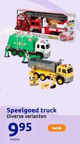 Action Speelgoed truck aanbieding
