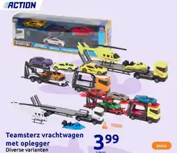 Action Teamsterz vrachtwagen met oplegger aanbieding