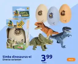 Action Simba dinosaurus ei aanbieding