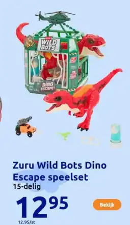 Action Zuru Wild Bots Dino Escape speelset aanbieding