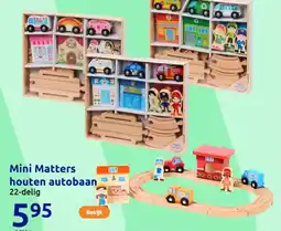 Action Mini Matters houten autobaan aanbieding