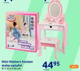 Action Mini Matters houten make uptafel aanbieding