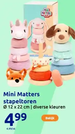 Action Mini Matters stapeltoren aanbieding