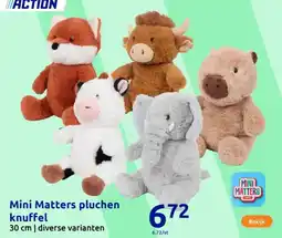 Action Mini Matters pluchen knuffel aanbieding