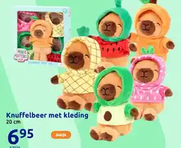 Action Knuffelbeer met kleding aanbieding