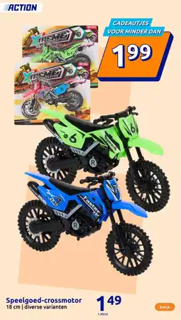 Action Speelgoed crossmotor aanbieding