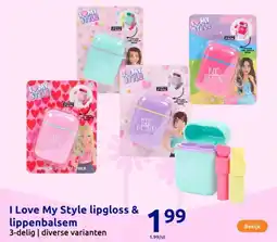 Action I Love My Style lipgloss & lippenbalsem aanbieding