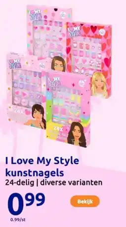 Action I Love My Style kunstnagels aanbieding