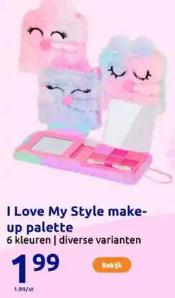 Action I Love My Style make up palette aanbieding