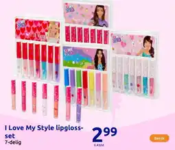 Action I Love My Style lipgloss set aanbieding
