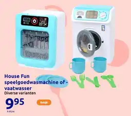 Action House Fun speelgoedwasmachine of vaatwasser aanbieding