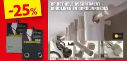 Hubo Op Het Hele Assortiment Gordijnen En Gordijnroedes aanbieding