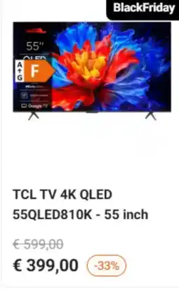 Krëfel TCL TV 4K QLED 55QLED810K - 55 inch aanbieding