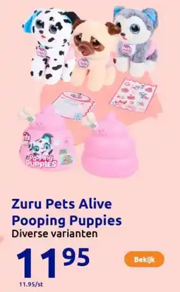 Action Zuru Pets Alive Pooping Puppies aanbieding