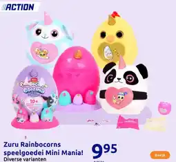 Action Zuru Rainbocorns speelgoedei Mini Mania! aanbieding