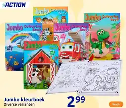 Action Jumbo kleurboek aanbieding