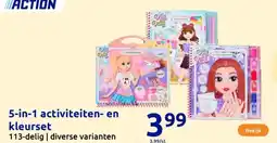 Action 5 in1 activiteiten en kleurset aanbieding