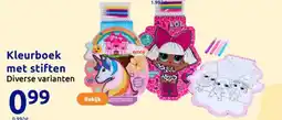 Action Kleurboek met stiften aanbieding