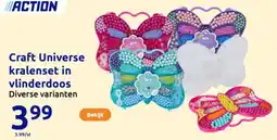 Action Craft Universe kralenset in vlinderdoos aanbieding