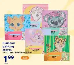 Action Diamond painting canvas aanbieding