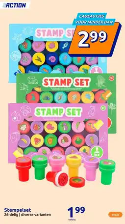 Action Stempelset aanbieding