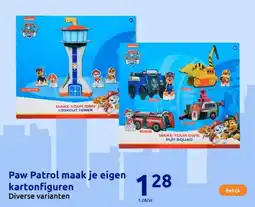 Action Paw Patrol maak je eigen kartonfiguren aanbieding