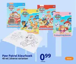 Action Paw Patrol kleurboek aanbieding