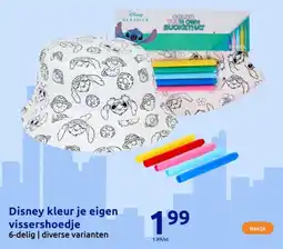 Action Disney kleur je eigen vissershoedje aanbieding