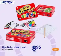 Action Uno Deluxe kaartspel aanbieding