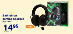 Action Battletron gaming headset aanbieding